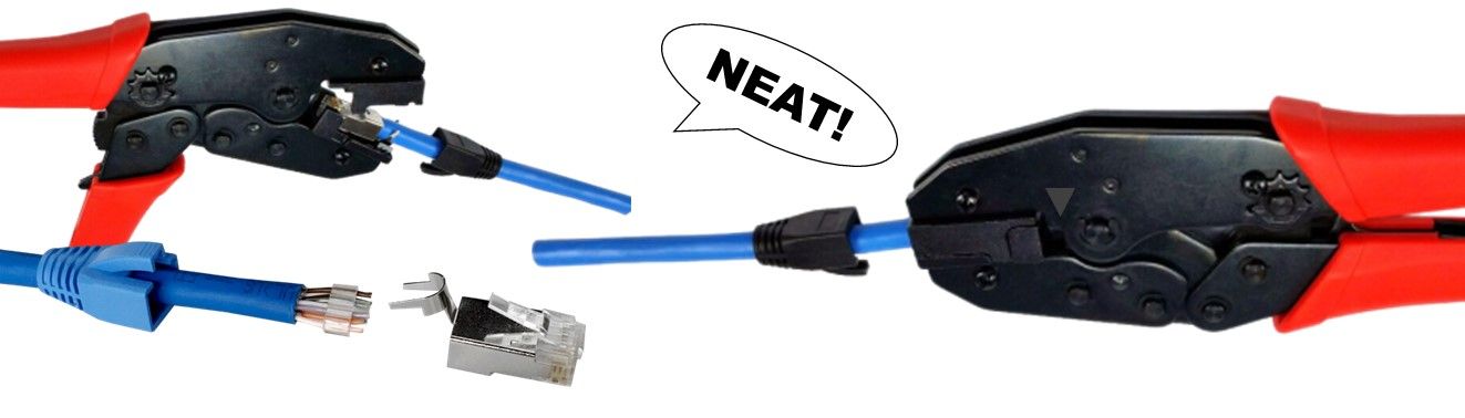 How does it work with Cat.7A/Cat.7/ Cat.6A Larger Cable RJ45 Connector With Tailed Clip?